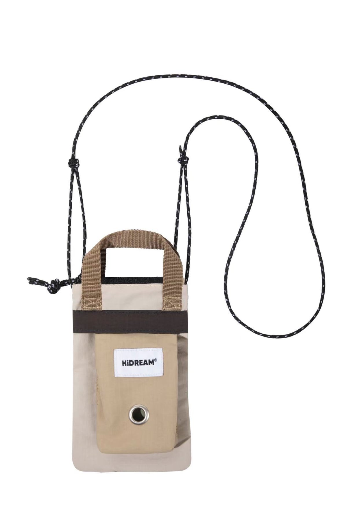 Creamy Latte Dog Walking Crossbody Bag