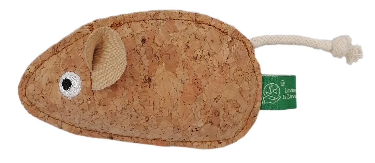 Cork Catnip Toy - Mouse
