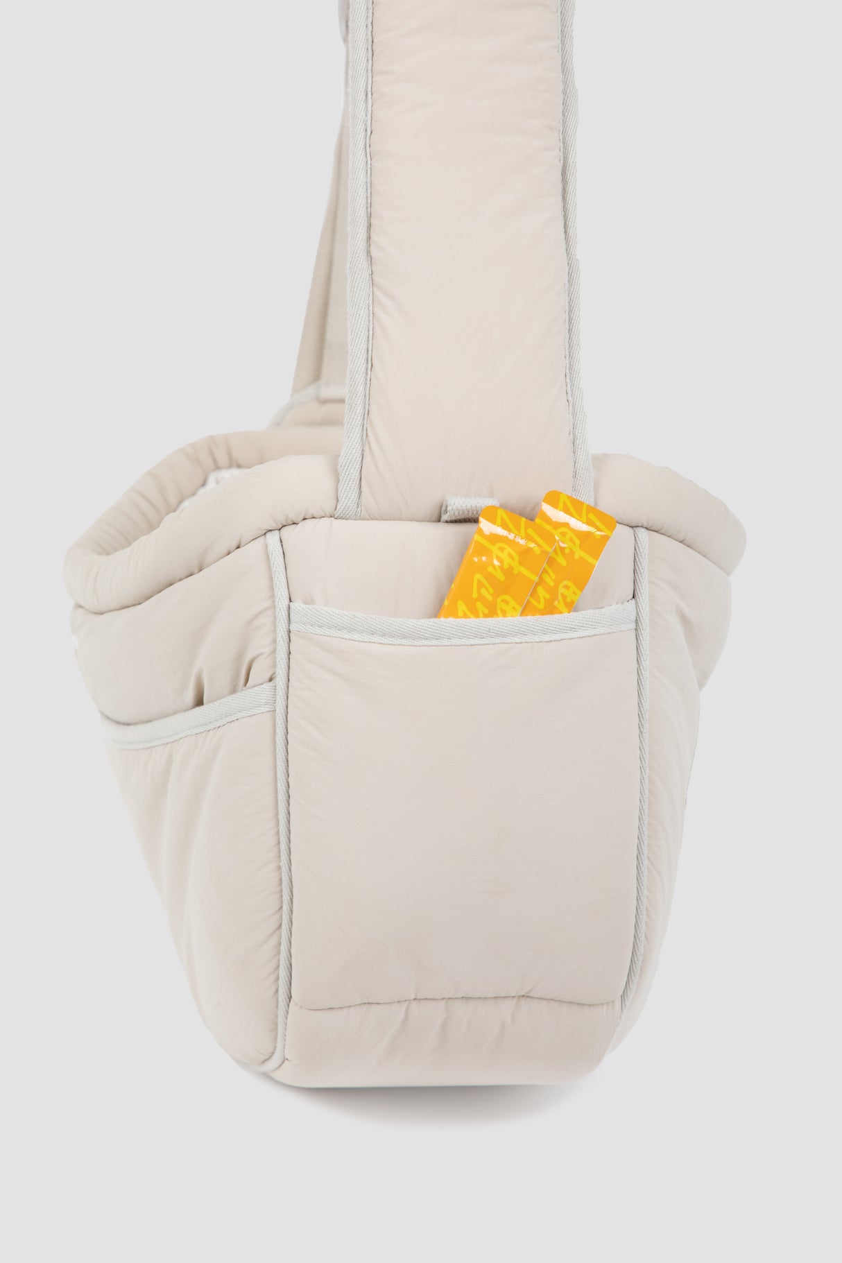 Pet Carrier - Butter Yellow Plush Crossbody Bag (for pets up to 6kg)