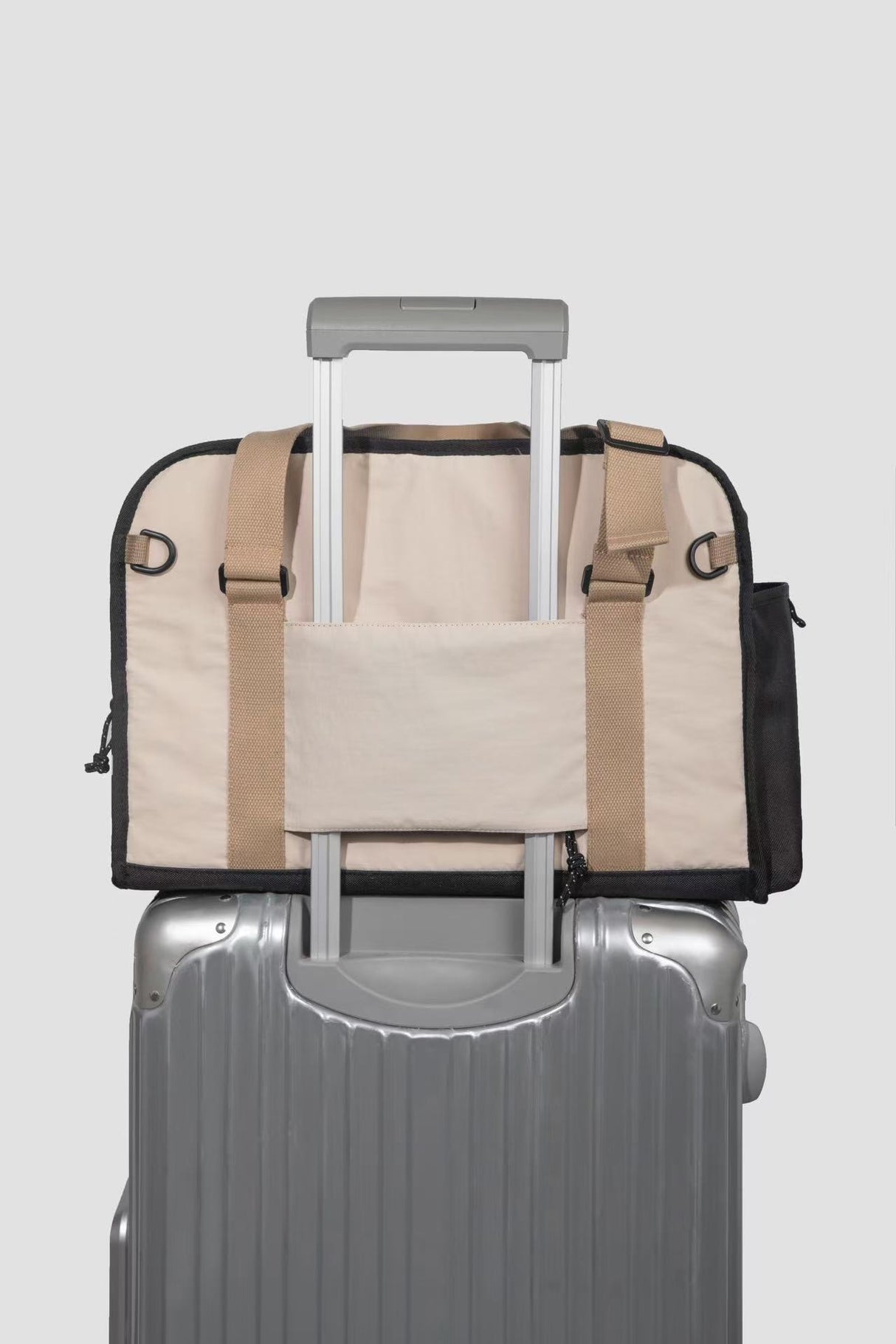 Pet Carrier - Creamy Latte Nylon Bag (for pets up to 9kg)