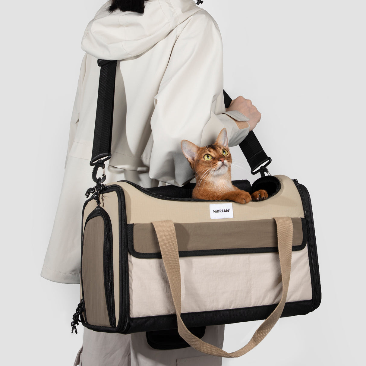 Pet Carrier - Roasted Chestnut Collapsible Bag (for pets up to 7 kg)