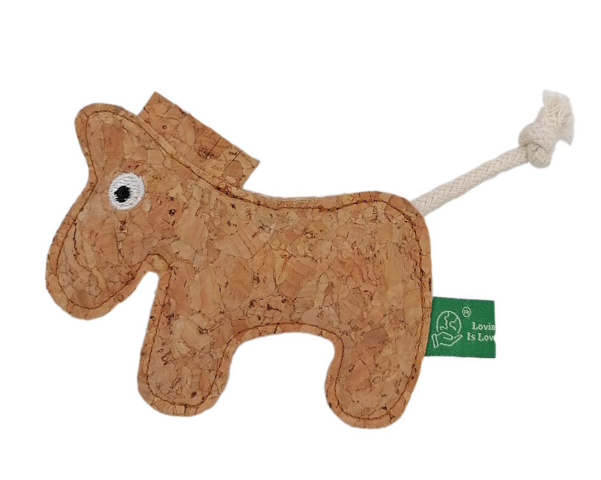 Cork Catnip Toy - Horse