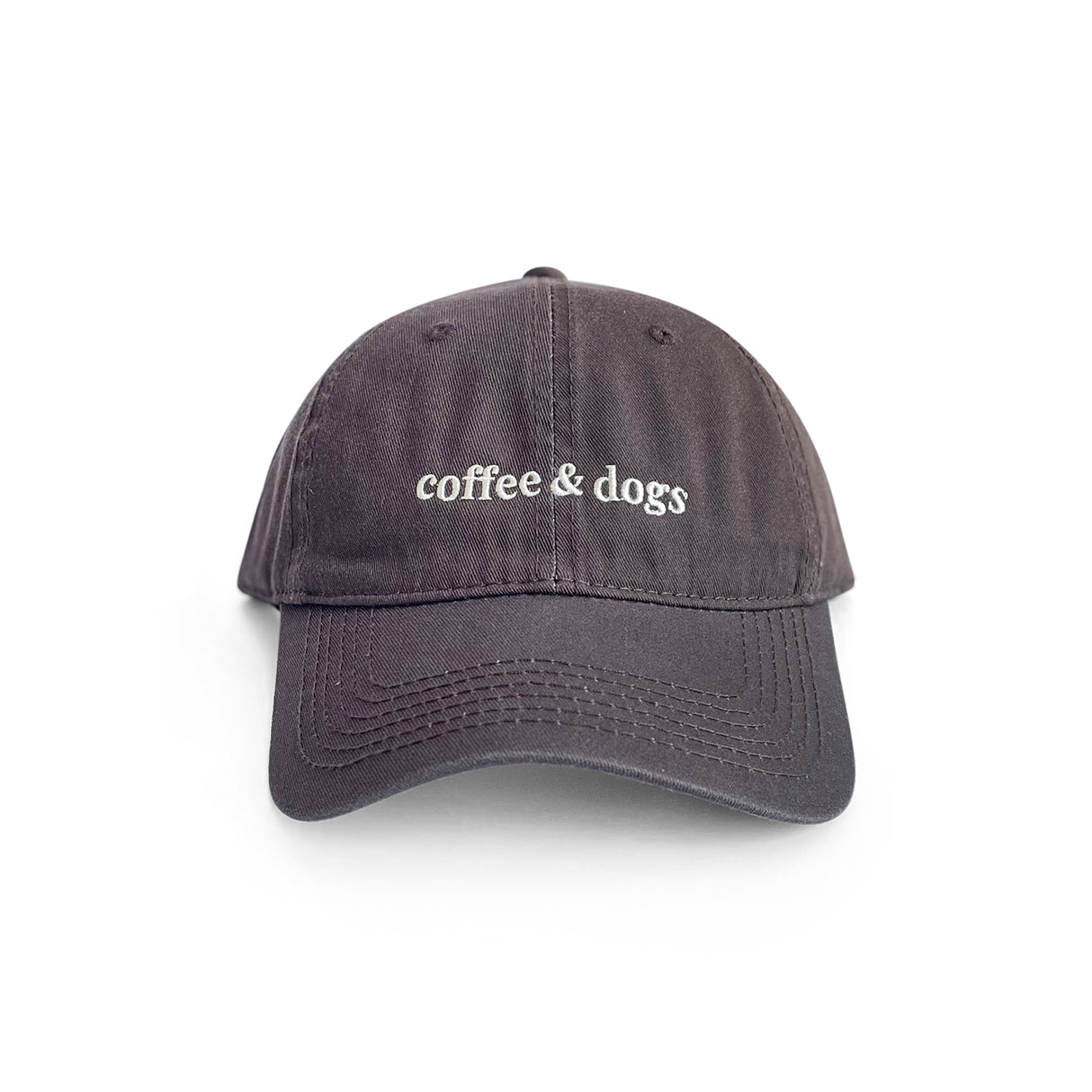 Dogs & Coffee Hat (Chocolate Brown)