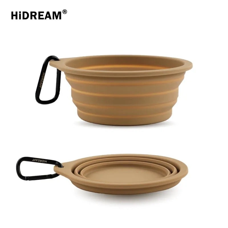 Collapsible Pet Bowl - Beige