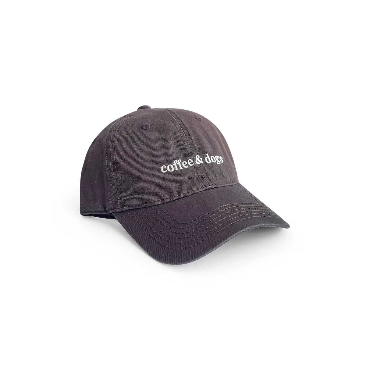 Dogs & Coffee Hat (Chocolate Brown)